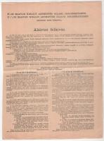 1917. Aláírási felhívás a hetedik, illetve a nyolcadik hadikölcsönhöz (Magyar Királyi Adómentes Állami Járadékkölcsön), illetve ehhez kapcsolódó levél a Hajdúböszörményi Hitelbank és Takarékpénztár Részvénytársaságtól