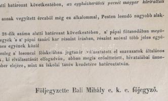 1848 Székesfehérvár, protestáns egyházi jegyzőkönyv, június 26-28., foltos, 24 p