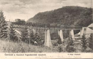 Tiszolc cogwheel train viaduct