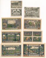 Németország / Weimari Köztársaság / Ballenstedt 1920. 5pf-100pf szükségpénz (9xklf) T:UNC,AU (1db F)...