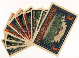 Németország / Weimari Köztársaság / Ballenstedt 1921. 10pf-3M szükségpénz (10db, 6xklf) T:UNC,AU
Ge...