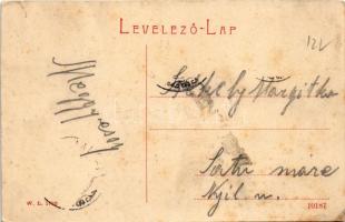 Halmi, Halmeu; Fő tér. W.L. 1700. / main square (szakadás / tear)