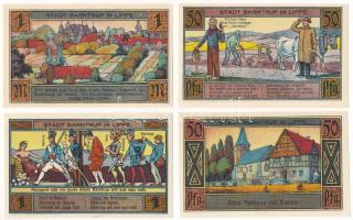 Németország / Weimari Köztársaság / Barntrup 1921. 50pf-1M szükségpénz (4xklf) T:UNC,AU
Germany / W...