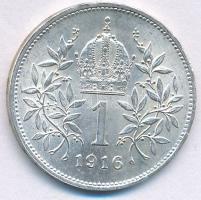Ausztria 1916. 1K Ag "Ferenc József" T:AU 
Austria 1916. 1 Corona Ag "Franz Joseph&q...