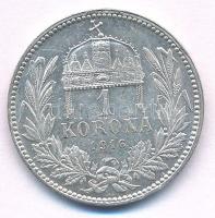 1916KB 1K Ag "Ferenc József" T:AU,XF 
Adamo K5.1