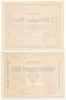 Németország / Weimari Köztársaság / Bergedorf 1923. 500.000M + 2.000.000M szükségpénz T:AU,VF gyűrőd...