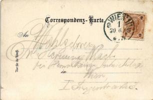 1898 (Vorläufer) Purkersdorf, Layers Handlung, Purkersdorf von der Feilerhöhe, Deutschwald, Platz. A...