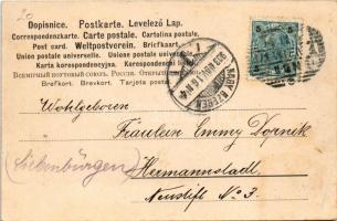 1903 Wien, Vienna, Bécs; Ausstellungsgebäude der Secession. Lederer & Popper montage (EK)