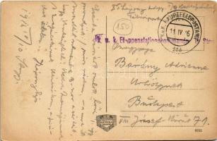 1916 Stryi, Stryj, Strij; Ul. Batorego / Batoregogasse / street view, automobile + "K.u.K. Etap...