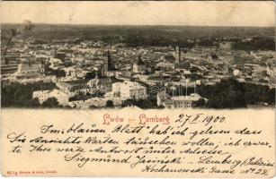 1900 Lviv, Lwów, Lemberg; general view (fl)