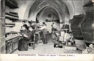 1908 Vaglia, Montesenario, Fabbrica del liquore "Gemma d'abeto" / Monte Senario monastery interior, liquor factory (EK)