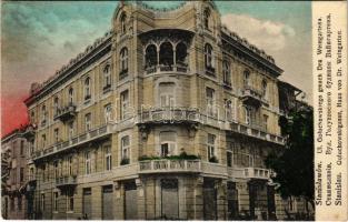 Ivano-Frankivsk, Stanislawów, Stanislau; Ul. Goluchowskiego gmach Dra. Weingartena / Goluchowskigasse, Haus von Dr. Weingarten / street view, Dr. Weingarten's House (fl)