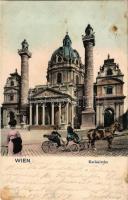 1906 Wien, Vienna, Bécs; Karlskirche / church montage (fl)