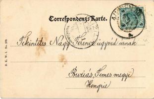 1903 Wien, Vienna, Bécs I. Graben, Wiener Pestsäule, P. Zopperitsch, Wilhelmine Stoka, Nägele & ...