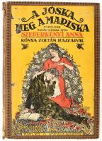 Szederkényi Anna: A Jóska meg a Mariska. Serdültebb ifjúság számára írta: - - . Kónya Zoltán rajzaival. Bp., é.n. (cca 1920), Eisler G. (Korvin Testvérek-ny.), 109+(3) p.+ 4 t. Második kiadás. Kiadói kartonált papírkötés, sérült borítóval, hiányos gerinccel, ajándékozási bejegyzéssel.