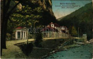 1927 Herkulesfürdő, Baile Herculane; Izvorul Tamaduirea Hygiea si Baia Hercules / forrás és fürdő / mineral water spring and spa (fl)