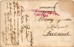 1917 Herkulesfürdő, Baile Herculane; M. kir. pénzügyőrség / financial police (Rb)