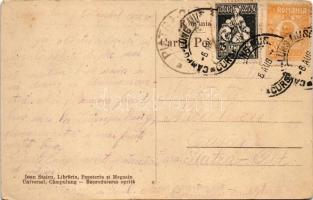 1925 Campulung Muscel, Hosszúmező, Kimpolung, Cimpolung (Arges); Str. Negru Voda si Libraria Staicu ...