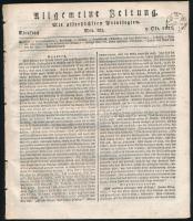 1821 Allgemeine Zeitung 2kr szignettával