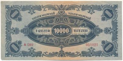 1946. 10.000MP nyomdai hibával, a hátoldali nyomat átüt az előoldalra T:F
Adamo P29