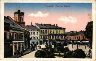 1916 Przemysl, Plac na Bramie / square, market, shop of Henryk Blatt (EB)