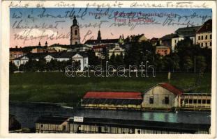 1916 Przemysl, Wybrzeze Franciszka Józefa / Franz Josefs-Quai / quay, swimming pool (EK)