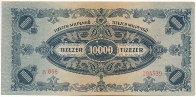 1946. 10.000MP kissé eltolódott hátlapi nyomattal T:AU
Adamo P29