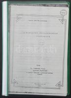 1889 Dr Szádeczky Lajos kéziratának (128 oldal) másolata "A postaügy fejlődésének története"