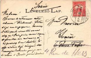 1909 Losonc, Lucenec; Losonci fürdő, Vendéglő kertje, étterem. Redlinger kiadása / spa restaurant�...