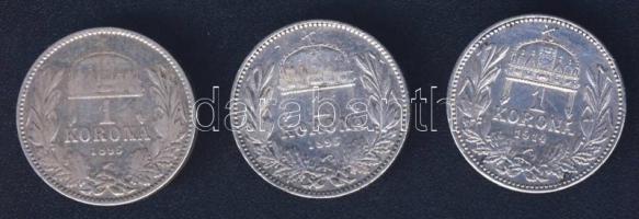 1895. 1K Ag (2x) T:3+ 1914. 1K Ag (1x) T:2- k