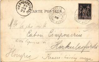 1899 (Vorläufer) Tenisz / Tennis. Dietrich & Co Bruxelles Art Nouveau litho s: Victor Mignot (EB...