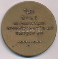 Madarassy Walter (1909-1994) 1971. "70 éves a Magyar Numizmatikai Társulat 1901-1971" kéto...