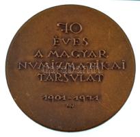 Madarassy Walter (1909-1994) 1971. "70 éves a Magyar Numizmatikai Társulat 1901-1971" kéto...