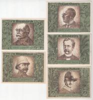 Németország / Weimari Köztársaság / Berlin 1921. 75pf szükségpénz "A német-hanza gyarmati emlék...