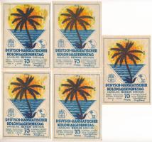 Németország / Weimari Köztársaság / Berlin 1921. 75pf szükségpénz "A német-hanza gyarmati emlék...