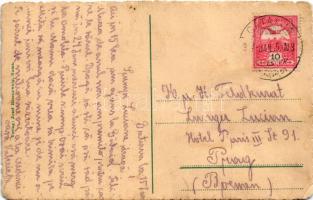 1917 Árpatarló, Ruma; Fő utca, templom, lisztraktár. Josef Rosenzweig kiadása / Mehlhandlung / main ...