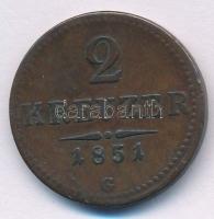 1851G 2kr Cu T:VF ph., karc Adamo M5