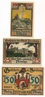 Németország / Weimari Köztársaság / Bernburg ~1920. 10pf + 25pf + 50pf szükségpénz, mindegyik nagyon...