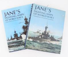 Jane's Fighting Ships of World War I. Foreword by Captain John Moore RN. + Jane's Fighting Ships of World War II. Foreword by Antony Preston. London, 1989-1990, Bracken Books / Studio Editions. Gazdag fekete-fehér képanyaggal illusztrálva. Angol nyelven. Kiadói egészvászon-kötés, kiadói papír védőborítóban.