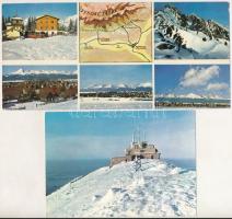 32 db MODERN postatiszta Magas Tátra képeslap különböző méretben / 27 modern unused Vysoké Tatry postcards (High Tatras) in mixed size