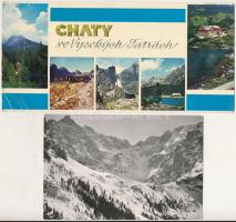 32 db MODERN postatiszta Magas Tátra képeslap különböző méretben / 27 modern unused Vysoké Tatry pos...
