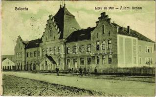 1931 Nagyszalonta, Salonta; Liceu de stat / Állami líceum, gimnázium. Döme Károly kiadása / grammar school (Rb)