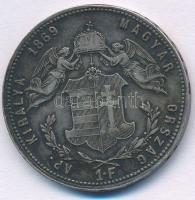 1869GYF 1Ft Ag "Ferenc József / Angyalos címer" T:XF patina
Adamo M15