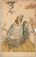 Lady art postcard. Wenau-Brabant No.1866. s: Mela Koehler (b)