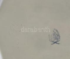 Herendi Viktória mintás dohányzó szett: hamuzó, tálka, gyufatartó. Jelzett, hibátlan