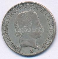 1845B 20kr Ag "V. Ferdinánd" T:AU patina  Hungary 1845B 20 Kreuzer Ag "Ferdinand V" C:AU patina Huszár:2081.,Unger III.: 1419.