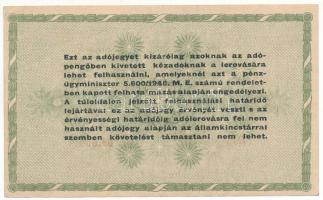 1946. 50.000AP "A 40 06.600" sorszámmal T:F erős papír
Adamo P50