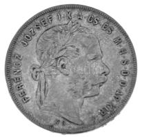 1874KB 1Ft Ag "Ferenc József / Középcímer" Körmöcbánya T:VF patina, ph. Unger III.: 1464.a, Huszár: 2138., Adamo M15