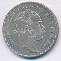 1879KB 1Ft Ag "Ferenc József / Középcímer" T:XF,VF Adamo M15