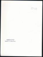 cca 1930-1940 Szendrő István (1908-2000): Postáskisasszonyok, pecséttel jelzett fotó, 22,5x17 cm